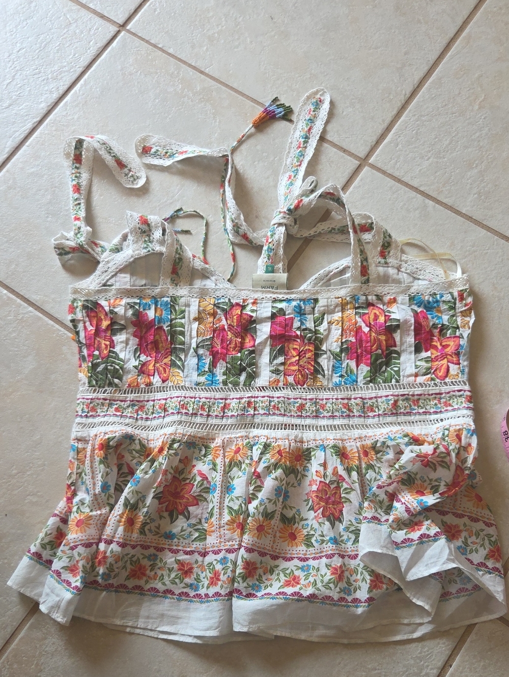 FARM RIO BLOOM GARDEN 2 PIECE -MAXI SKIRT W/TOP - Picture 12 of 16